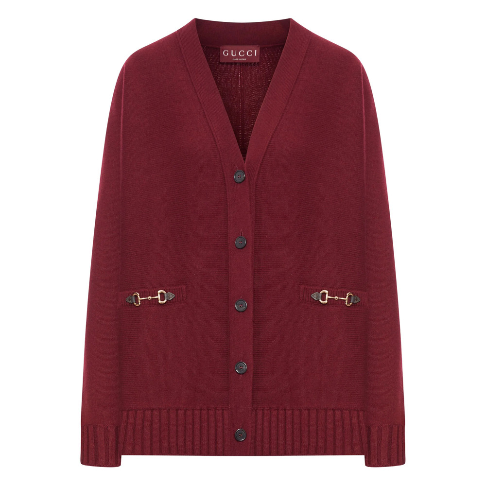 Gucci Ribbed Button-front Cardigan