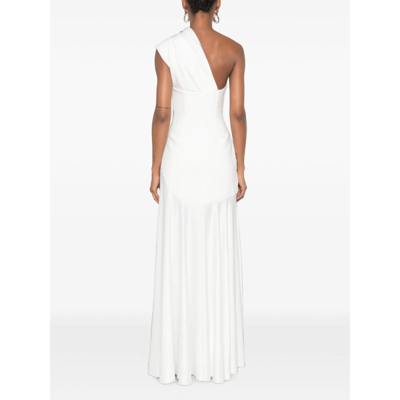 Solace London One-shoulder Draped Maxi Dress