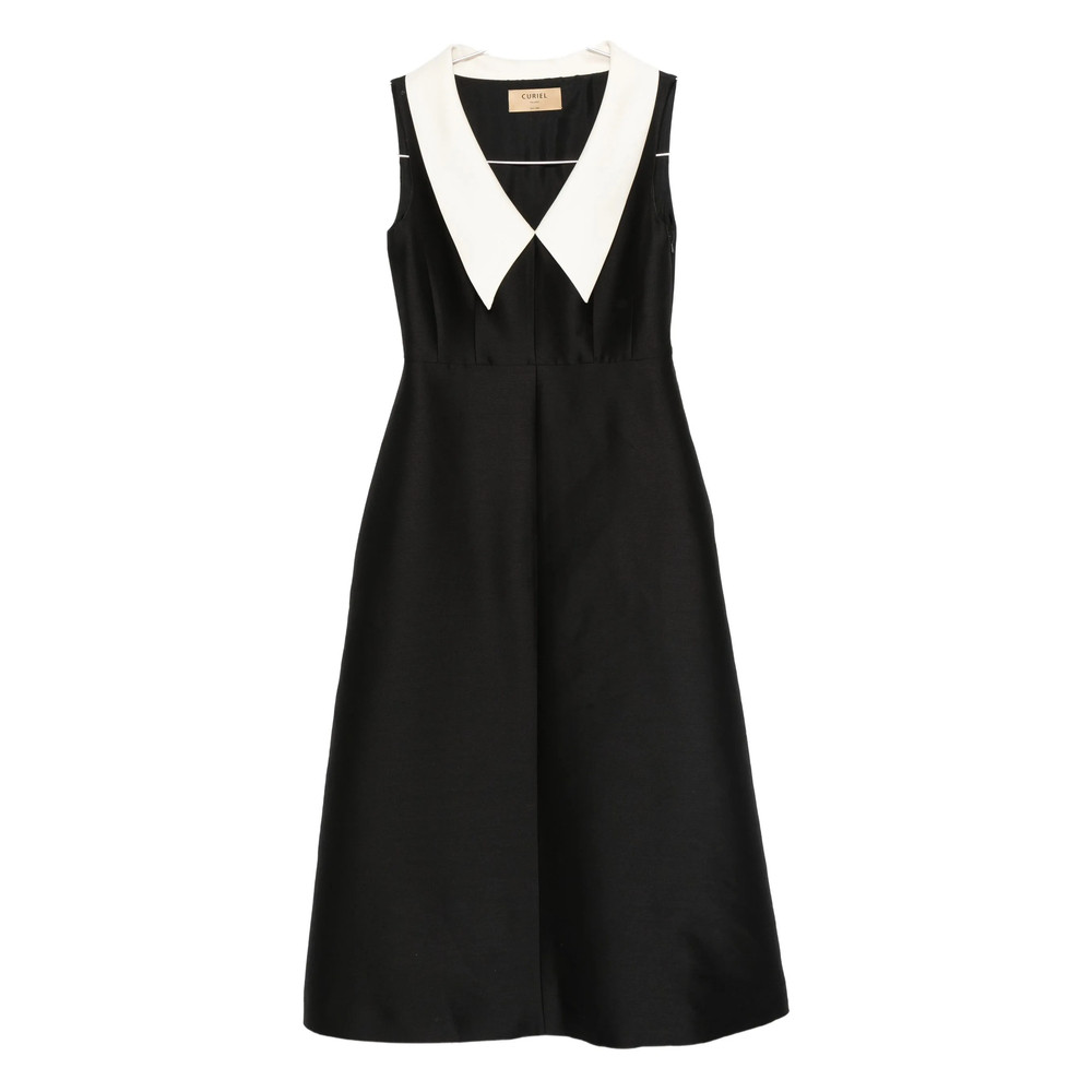 Curiel Contrast-collar Sleeveless Dress