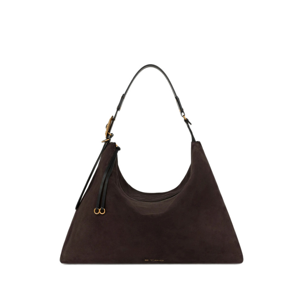 Etro Large Suede Rosette Bag