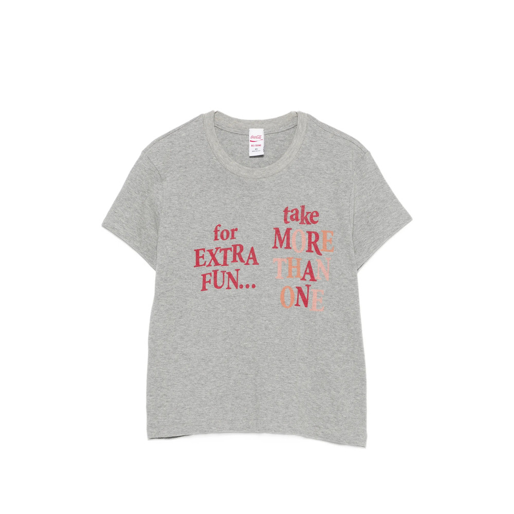 Re/done X Coca Cola Slogan-print T-shirt