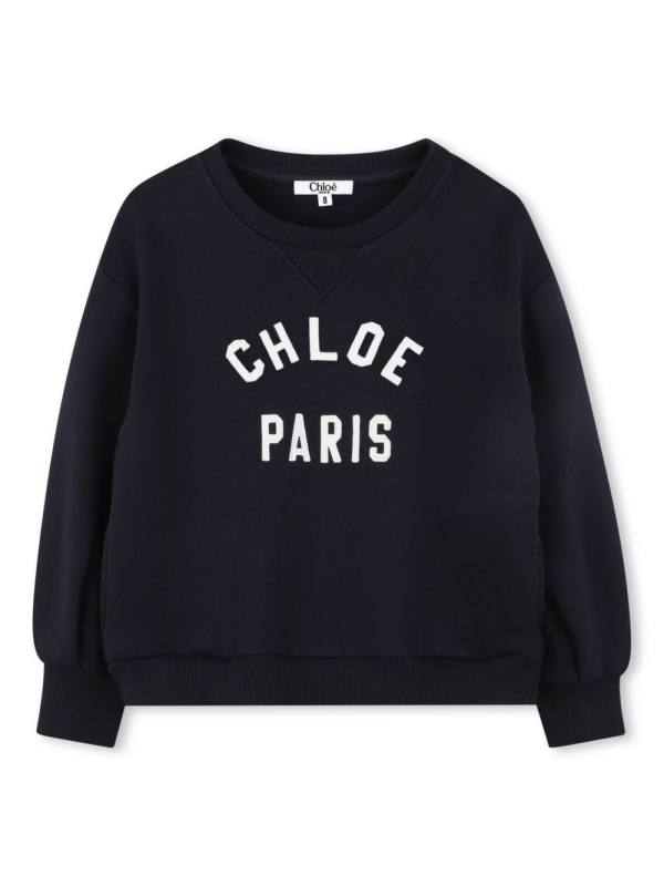 logo-embroidered sweatshirt