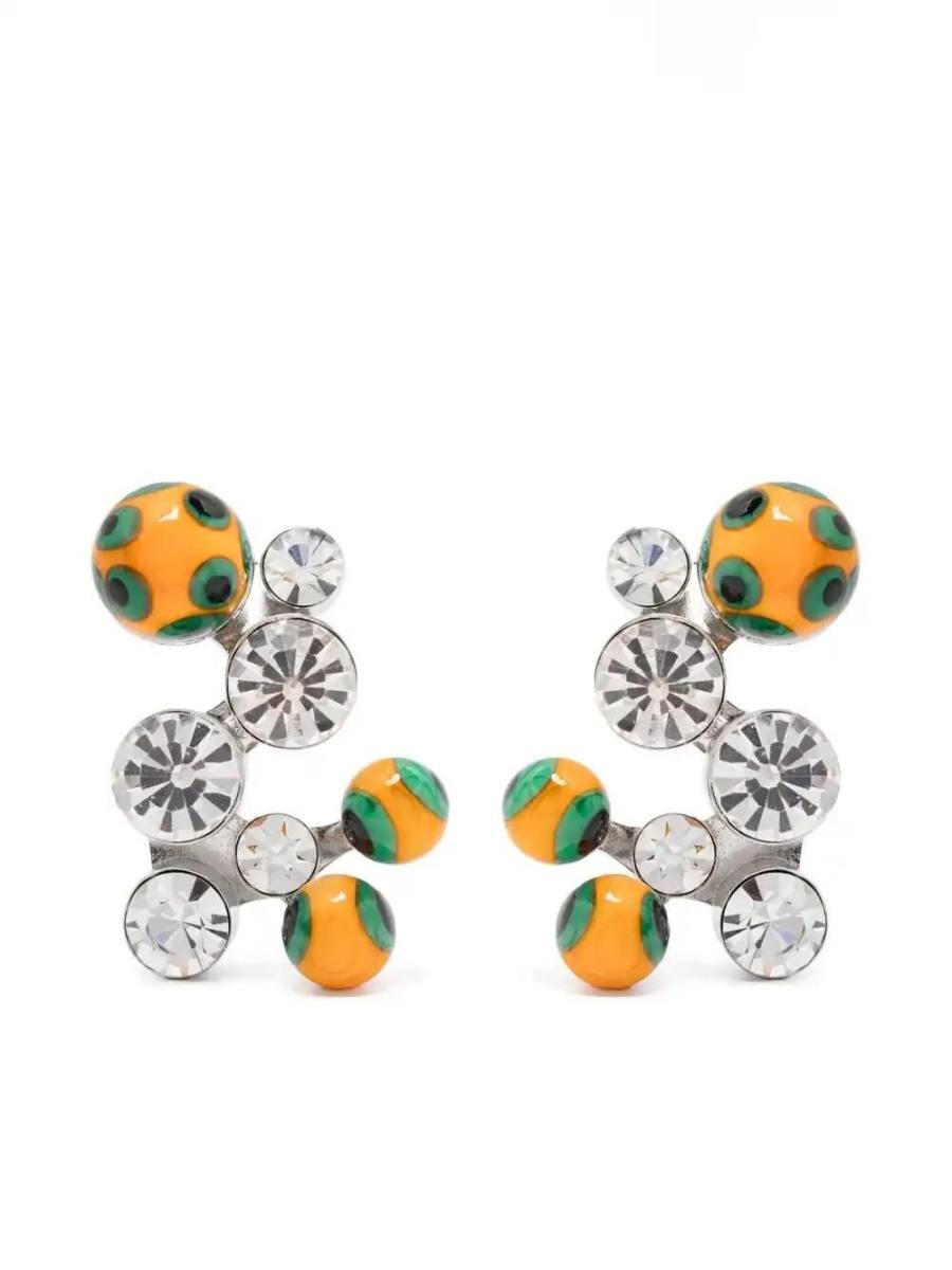 crystal-embellished earrings