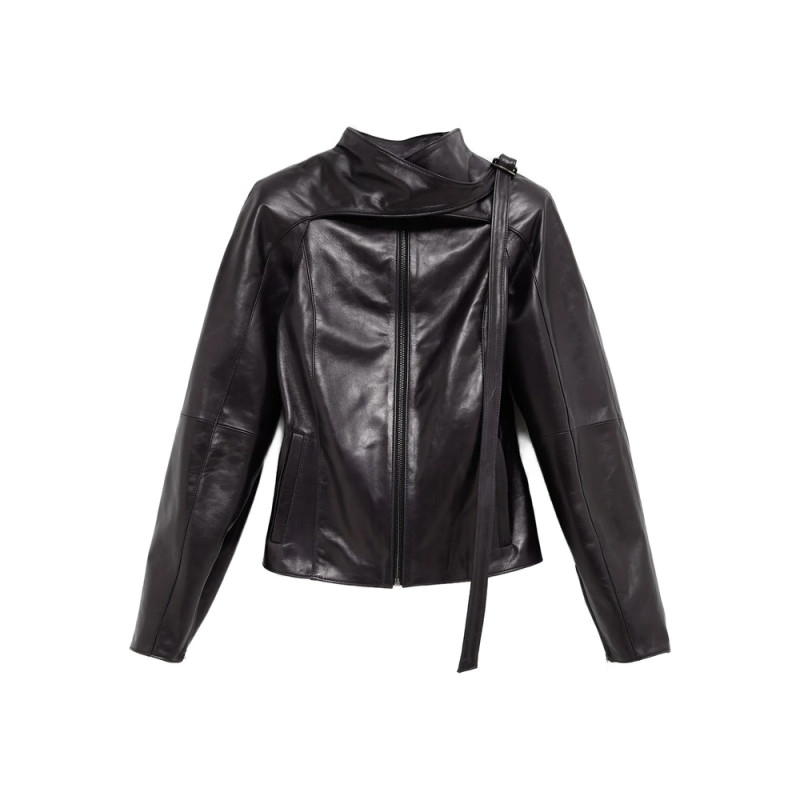 Paloma Wool Plomy Zip-up Leather Jacket
