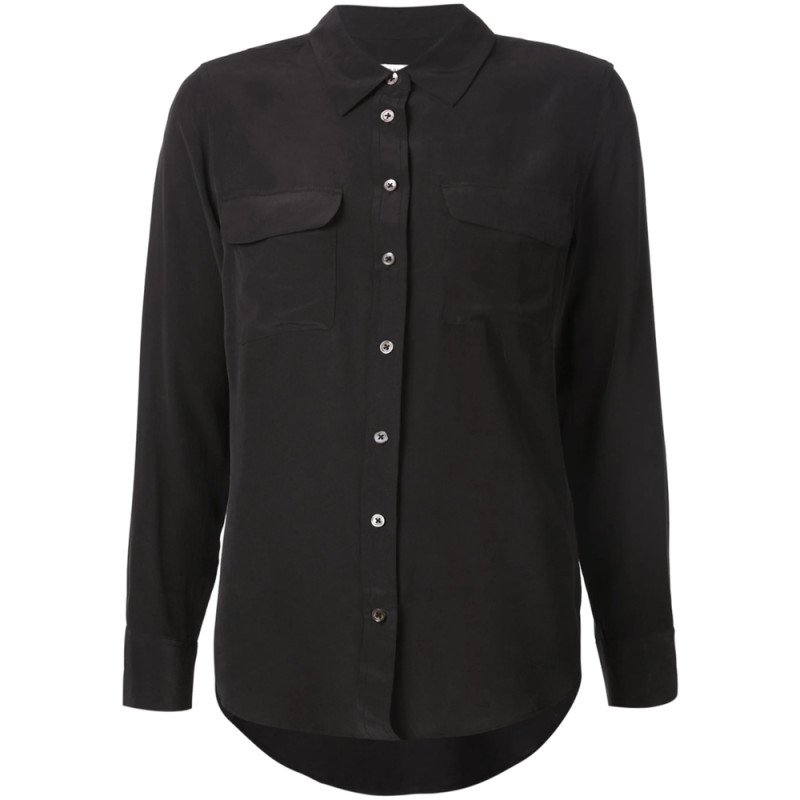 Equipment Signature Slim-fit Silk Shirt