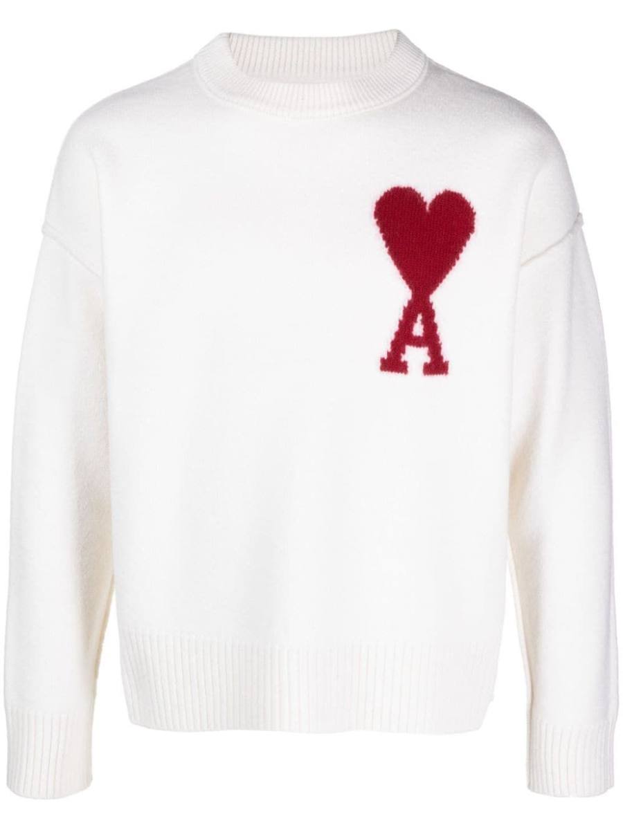 Ami de Coeur intarsia-knit wool jumper