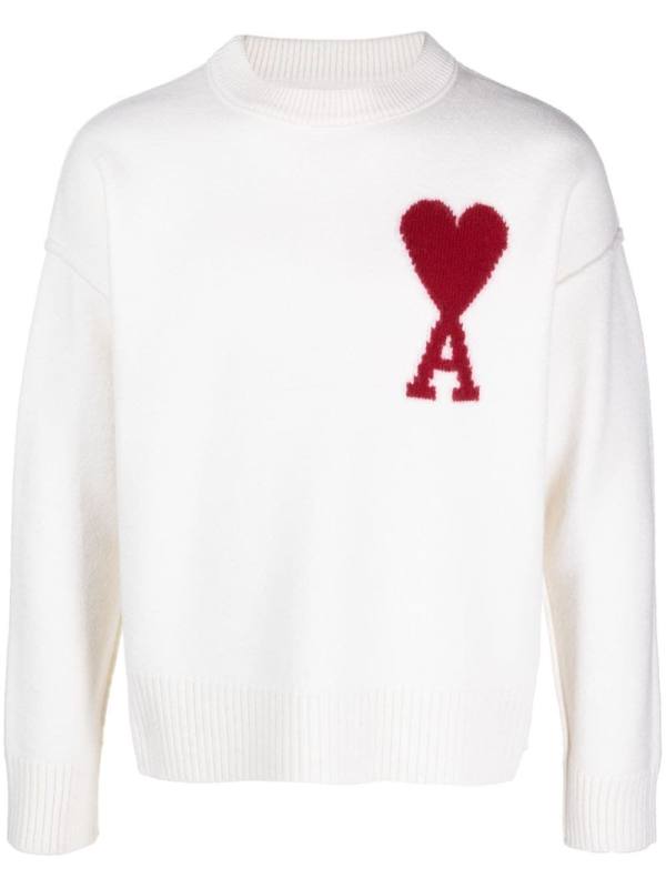 Ami de Coeur intarsia-knit wool jumper