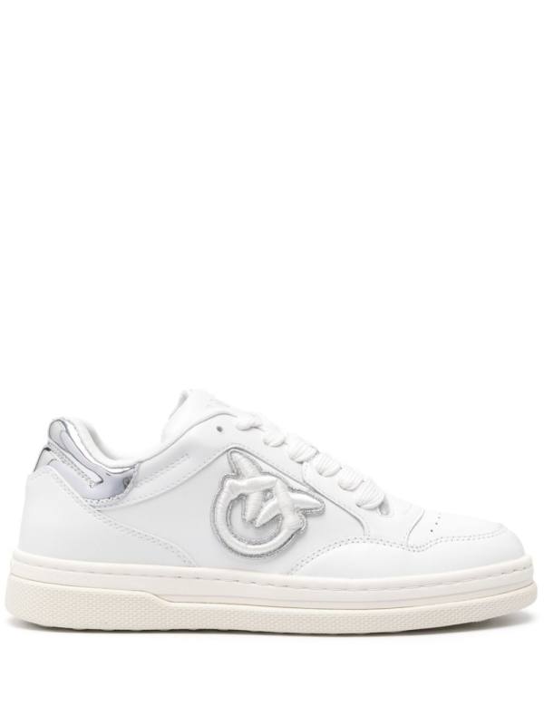 embroidered-logo sneakers