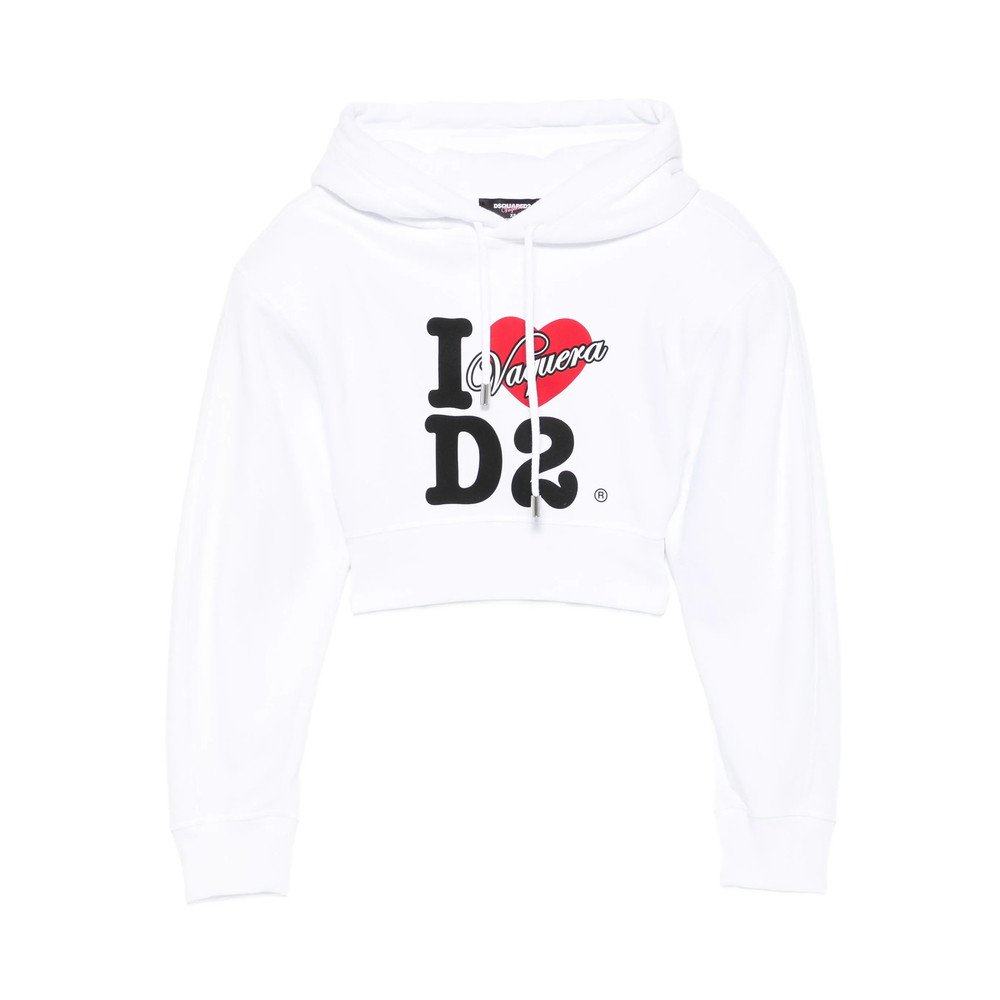 Dsquared2 Logo-print Cropped Hoodie