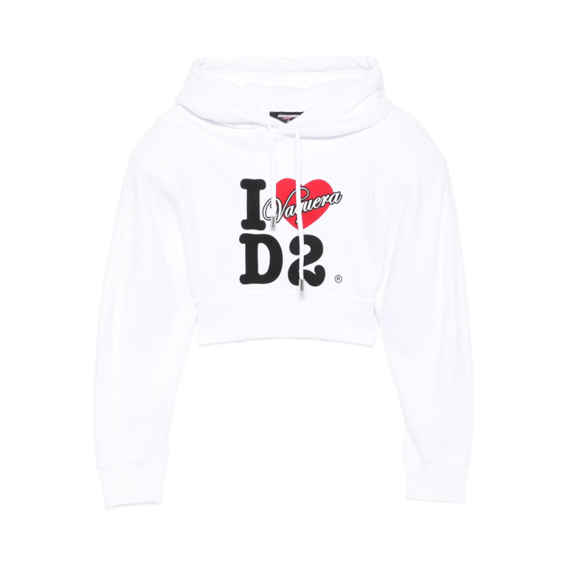 Dsquared2 Logo-print Cropped Hoodie