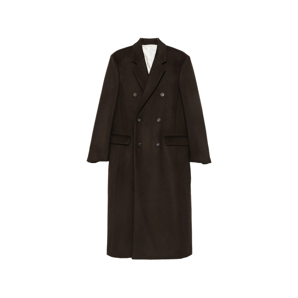 Carven Double-breasted Pearl-detail Coat