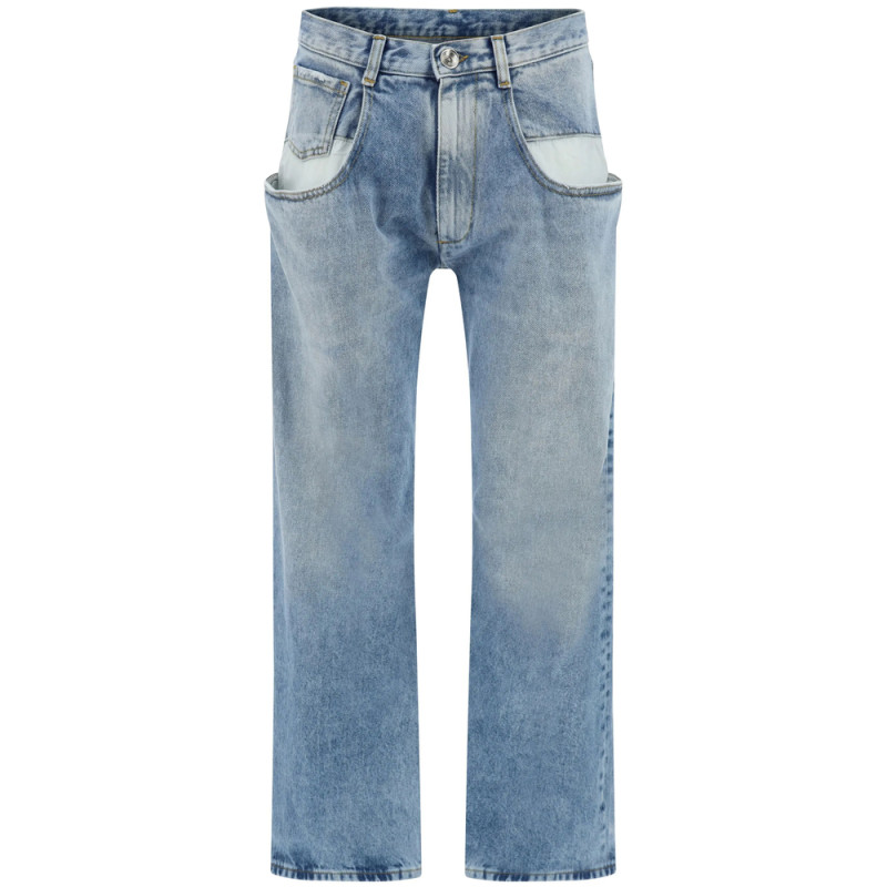 Maison Margiela Contrast-pocket Straight-leg Jeans