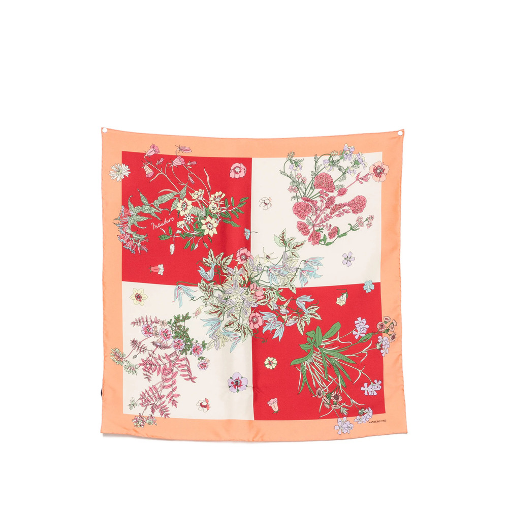 Mantero Floral-print Silk Scarf