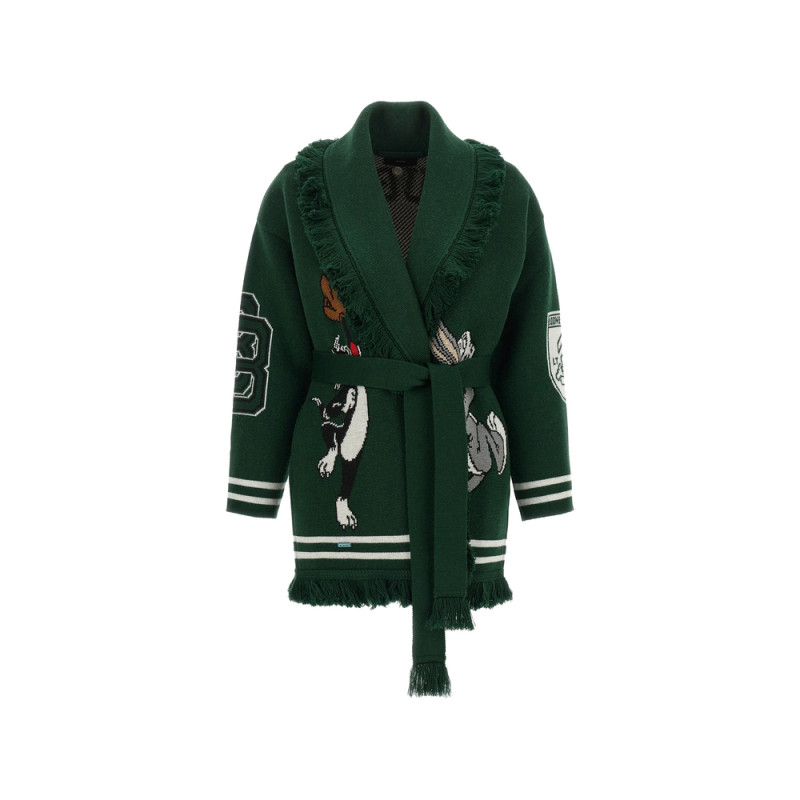 Alanui X Looney Tunes Sporty Bugs Bunny & Sylvester Jacquard-knit Cardigan