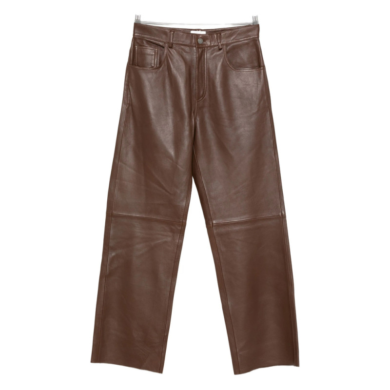 Haikure Leather Panelled Pants