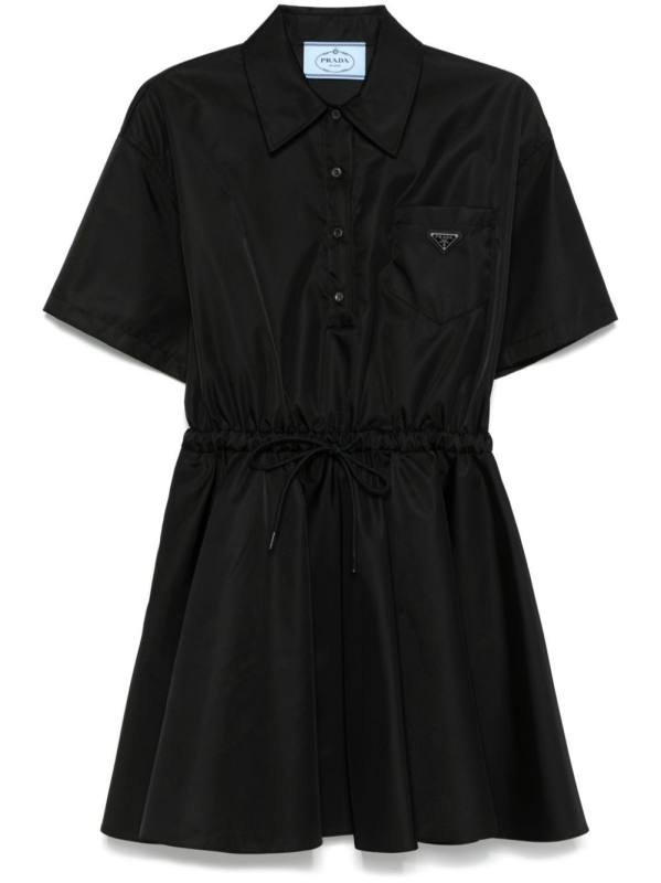 triangle-logo mini dress