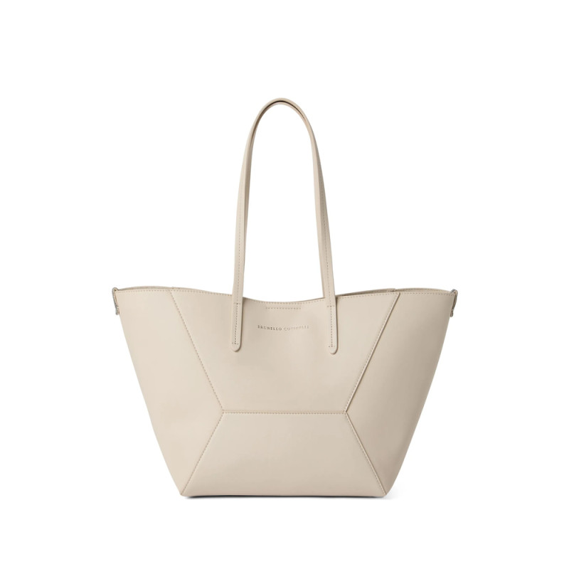 Brunello Cucinelli Small BC Duo Leather Tote Bag