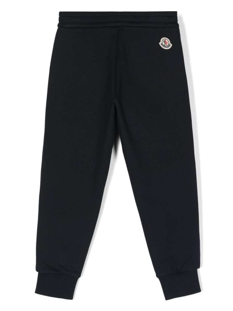 striped cotton track pants