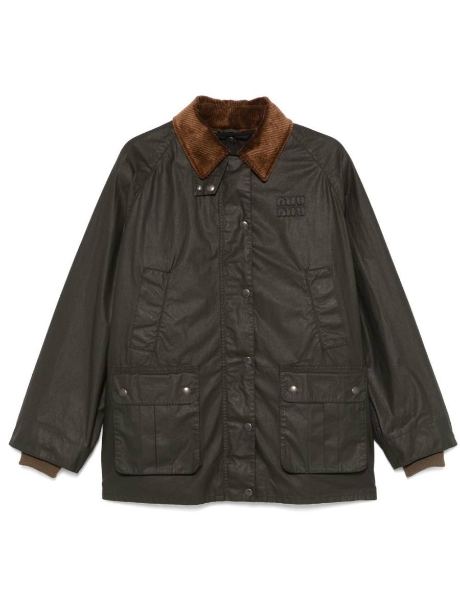 logo-embroidered jacket