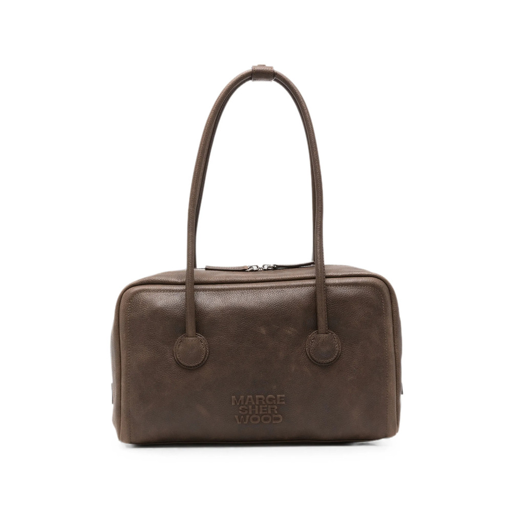 Margesherwood Logo-embossed Leather Shoulder Bag