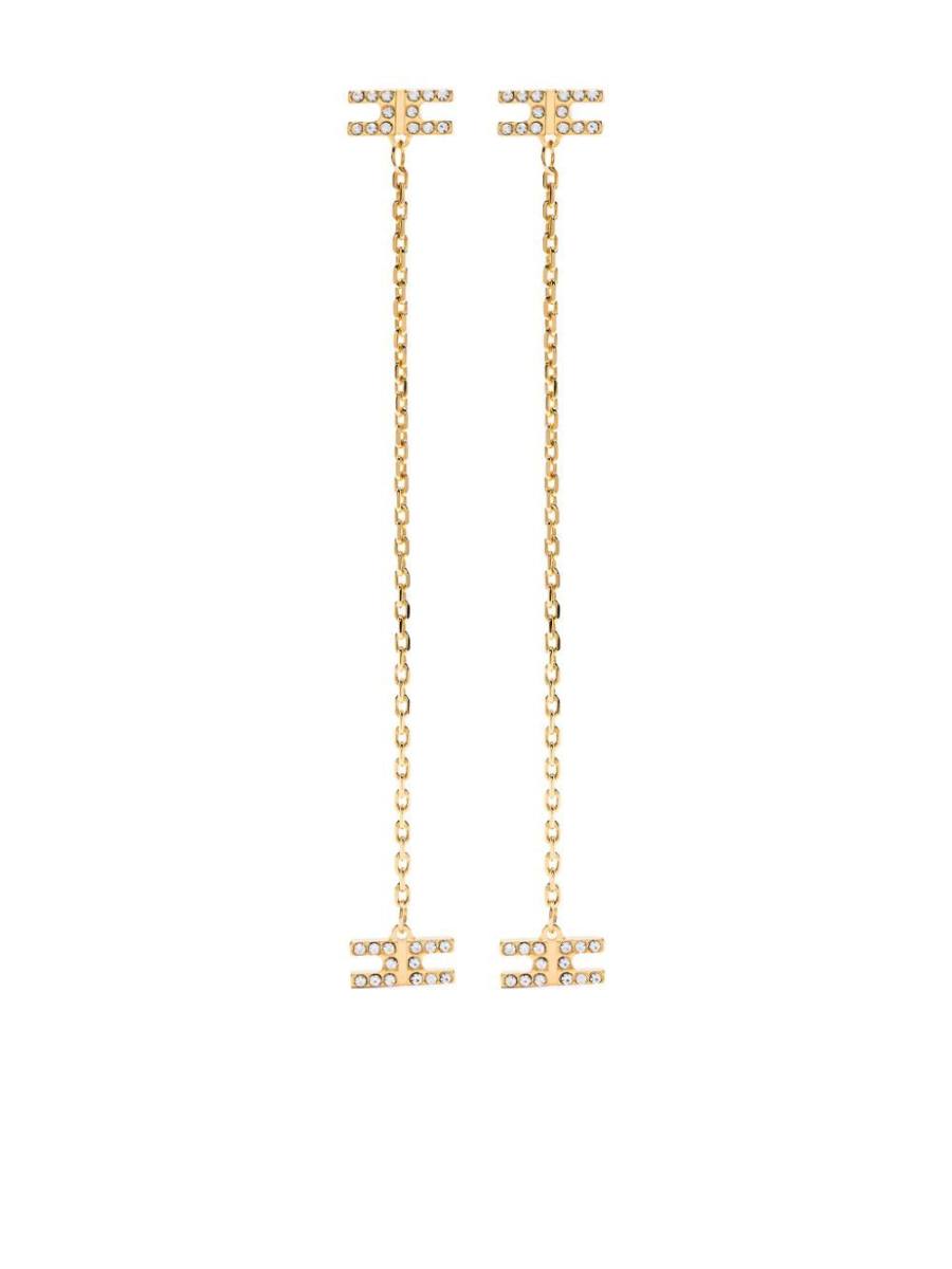 crystal-embellished earrings