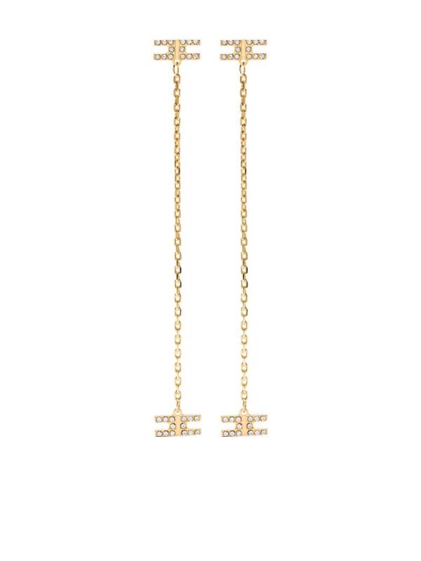 crystal-embellished earrings