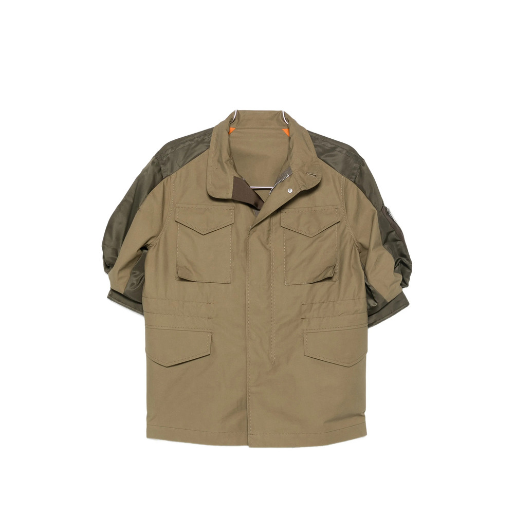 Sacai Panelled Drawstring-waist Jacket