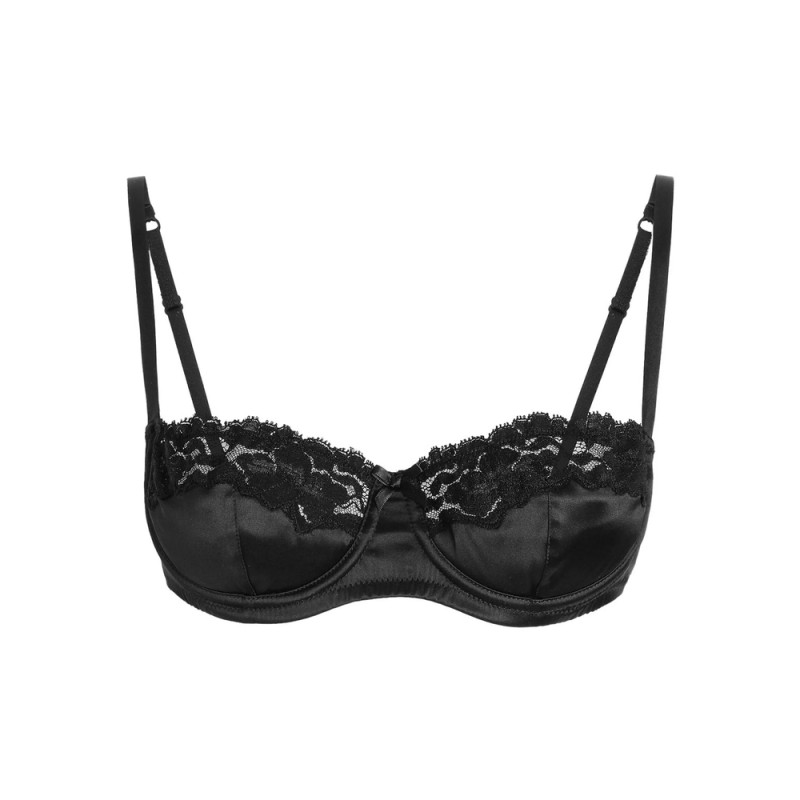 Dolce & Gabbana Lace-appliqué Balconette Bra