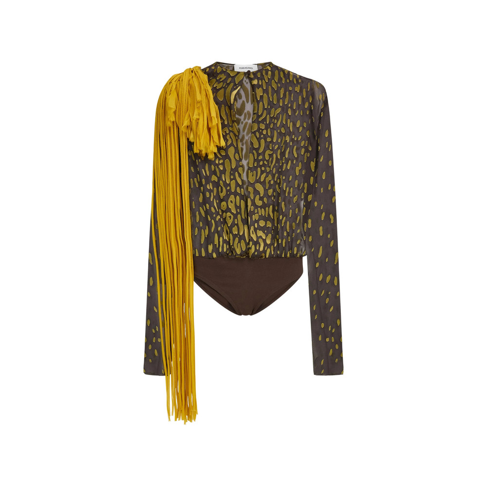 Ferragamo Body With Flower Sash Detail