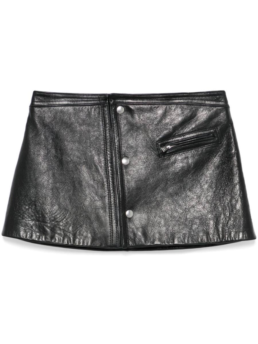 leather mini skirt