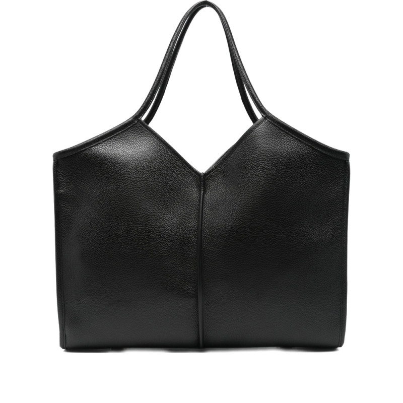 Hereu Calella V-neck Calfskin Tote Bag