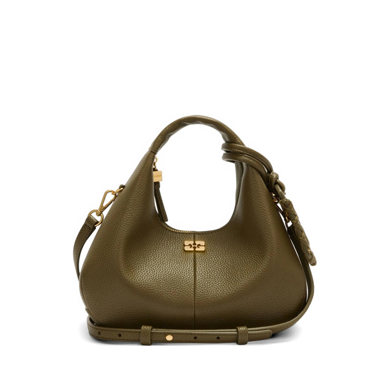 Ganni Mini Logo-plaque Tote Bag