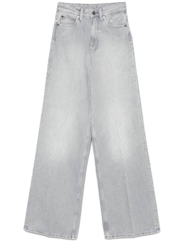 high-rise wide-leg jeans