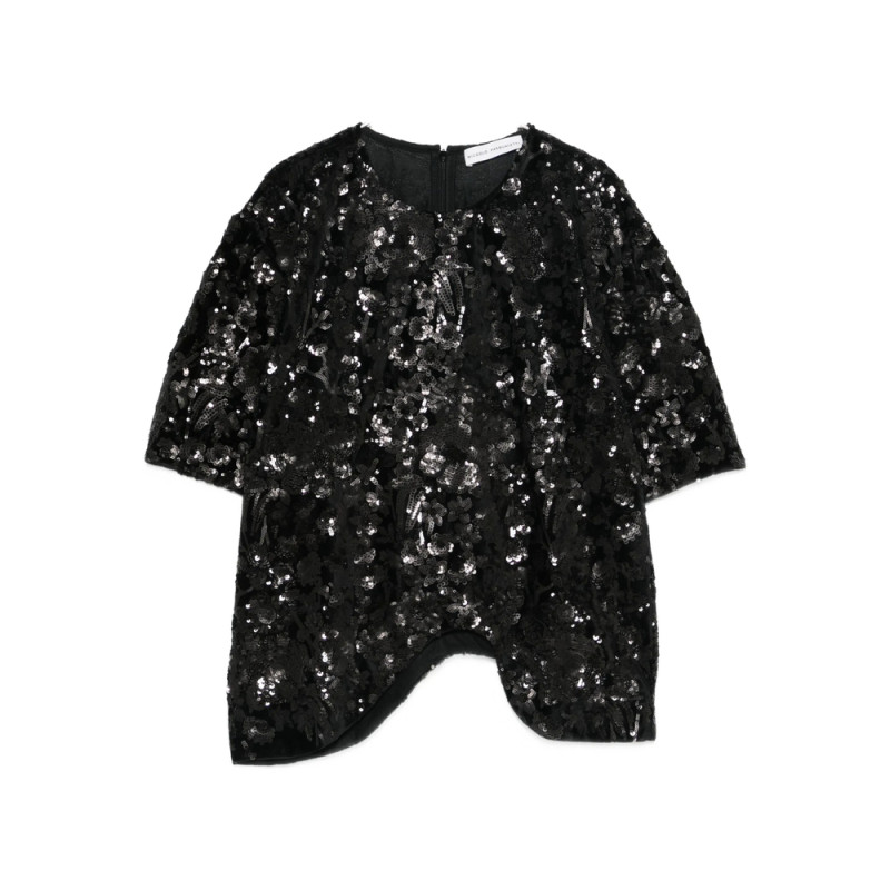 Niccolò Pasqualetti Onda Sequinned Asymmetric Top