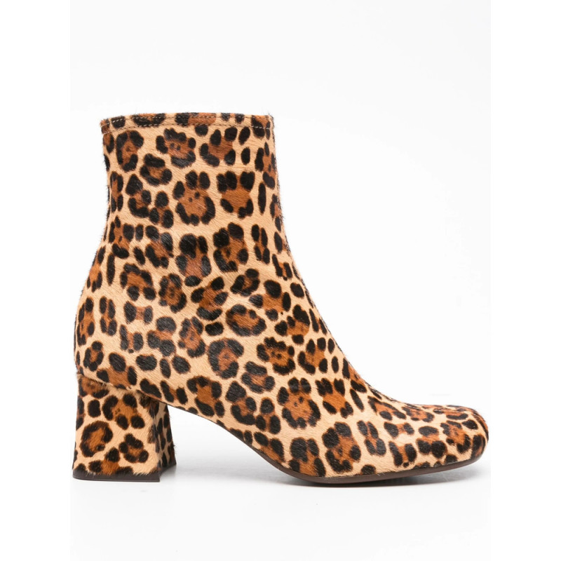Chie Mihara 60mm Muki Leopard-print Block-heel Ankle Boots