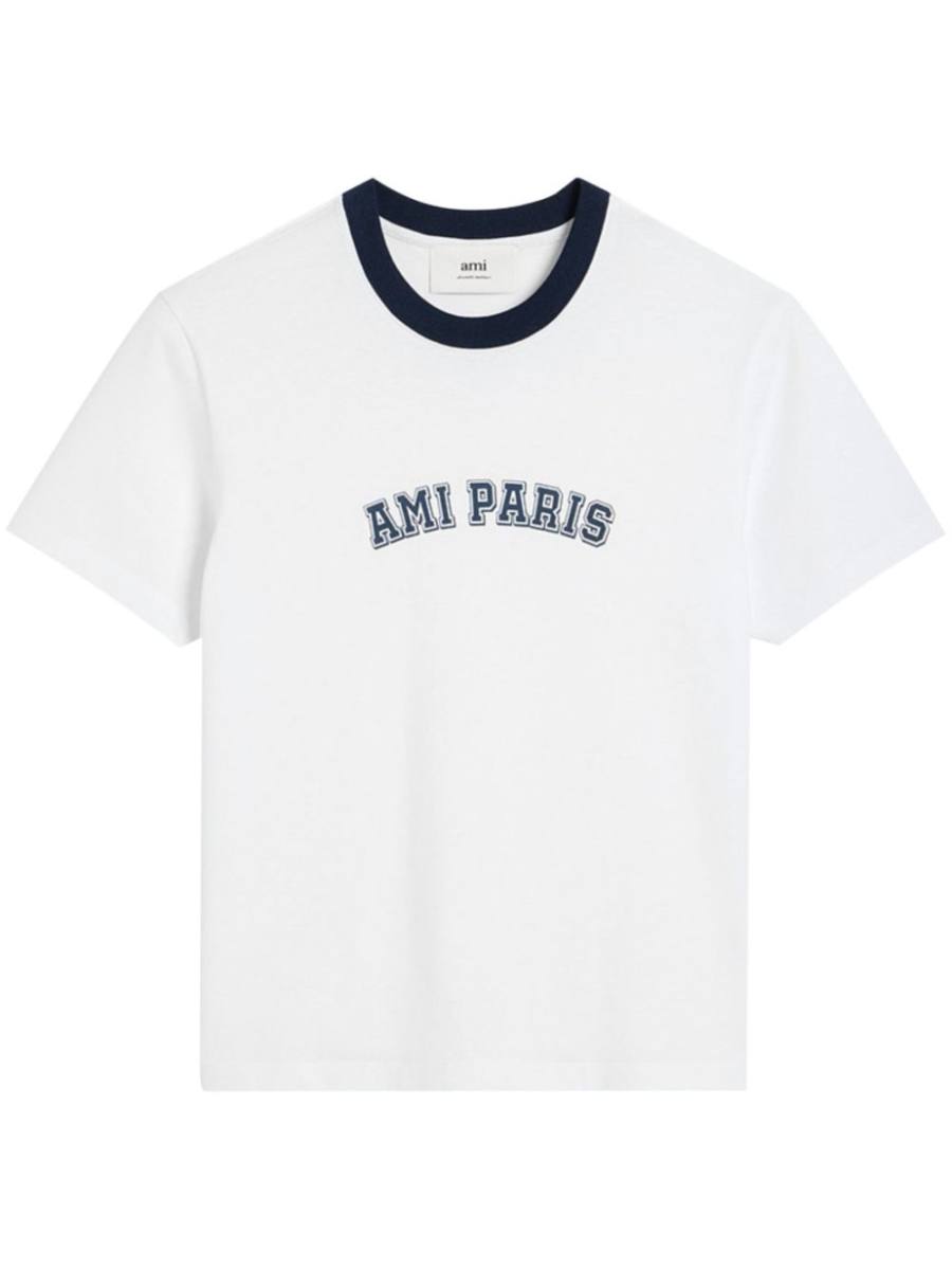 logo appliqué organic cotton t-shirt