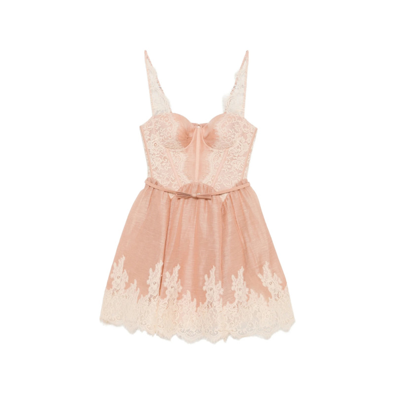 Zimmermann Lace-trim Panelled Mini Dress