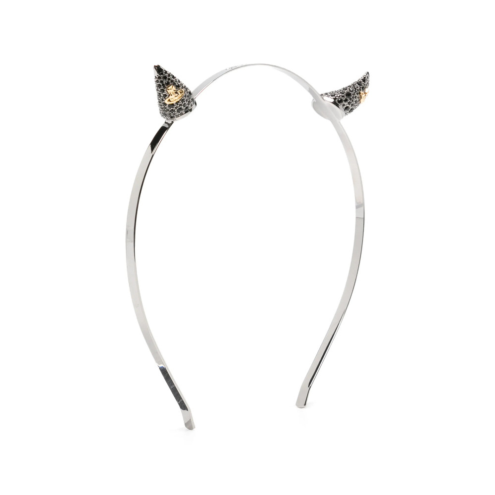 Vivienne Westwood Crystal-embellished Orb-plaque Headband