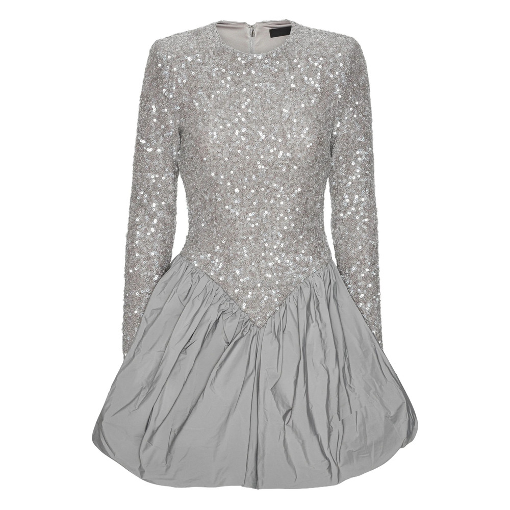 Rotate Sequin-embellished Bubble Mini Dress