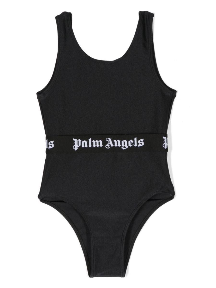 logo-waistband one-piece swimsuit