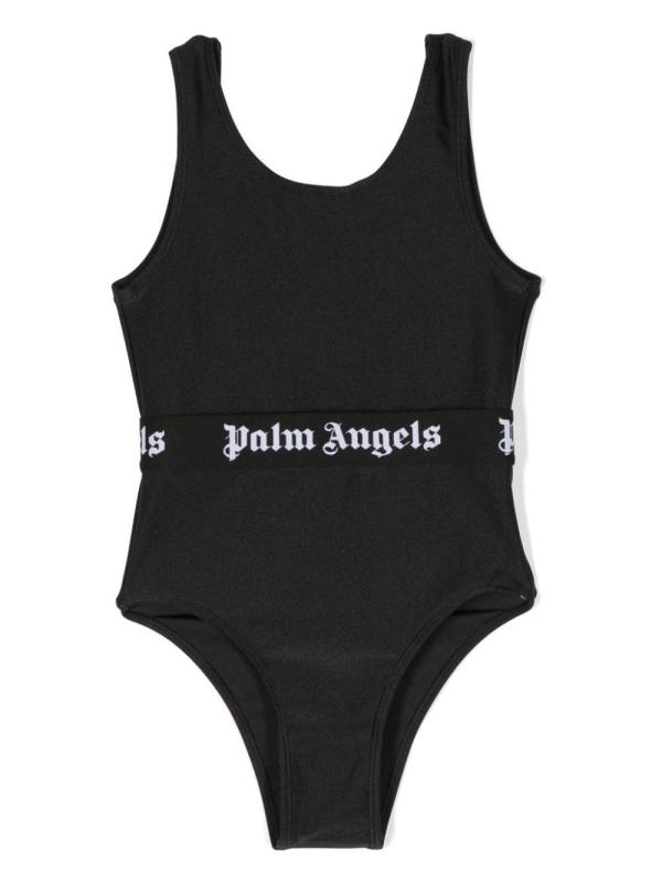 logo-waistband one-piece swimsuit