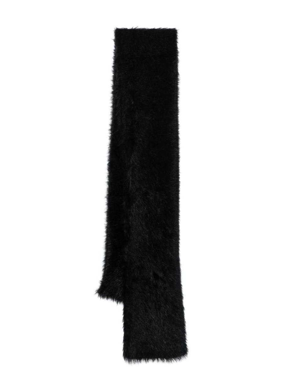 Crescent Moon-embroidered scarf