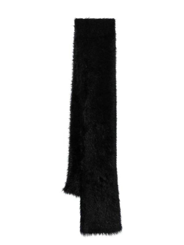 Crescent Moon-embroidered scarf