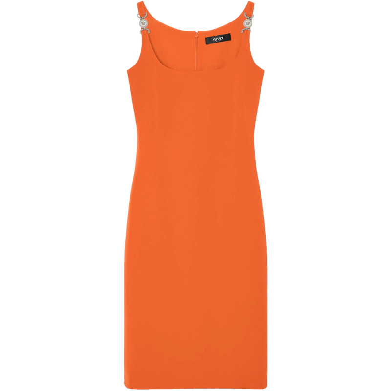 Versace Scoop-neck Midi Dress