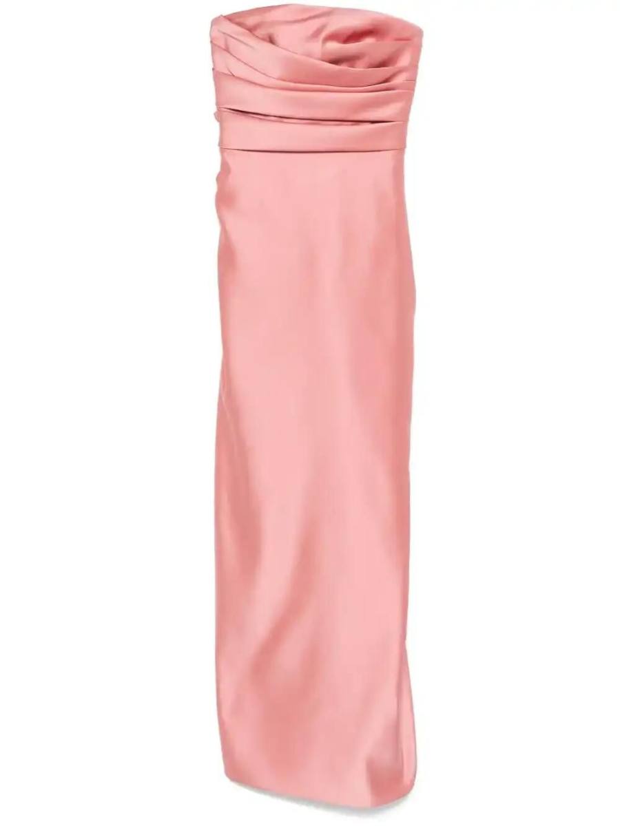 floral-appliqué gown