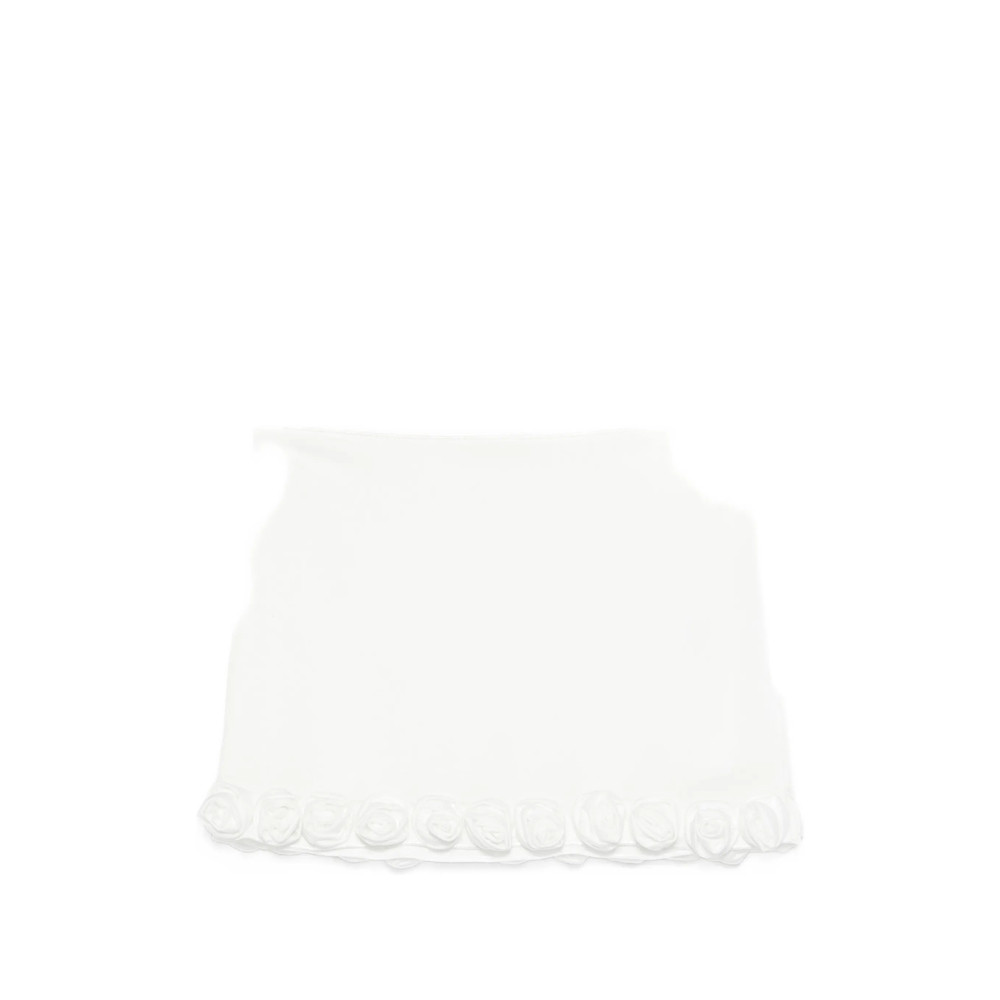 Oséree Rose-appliqué Mini Skirt