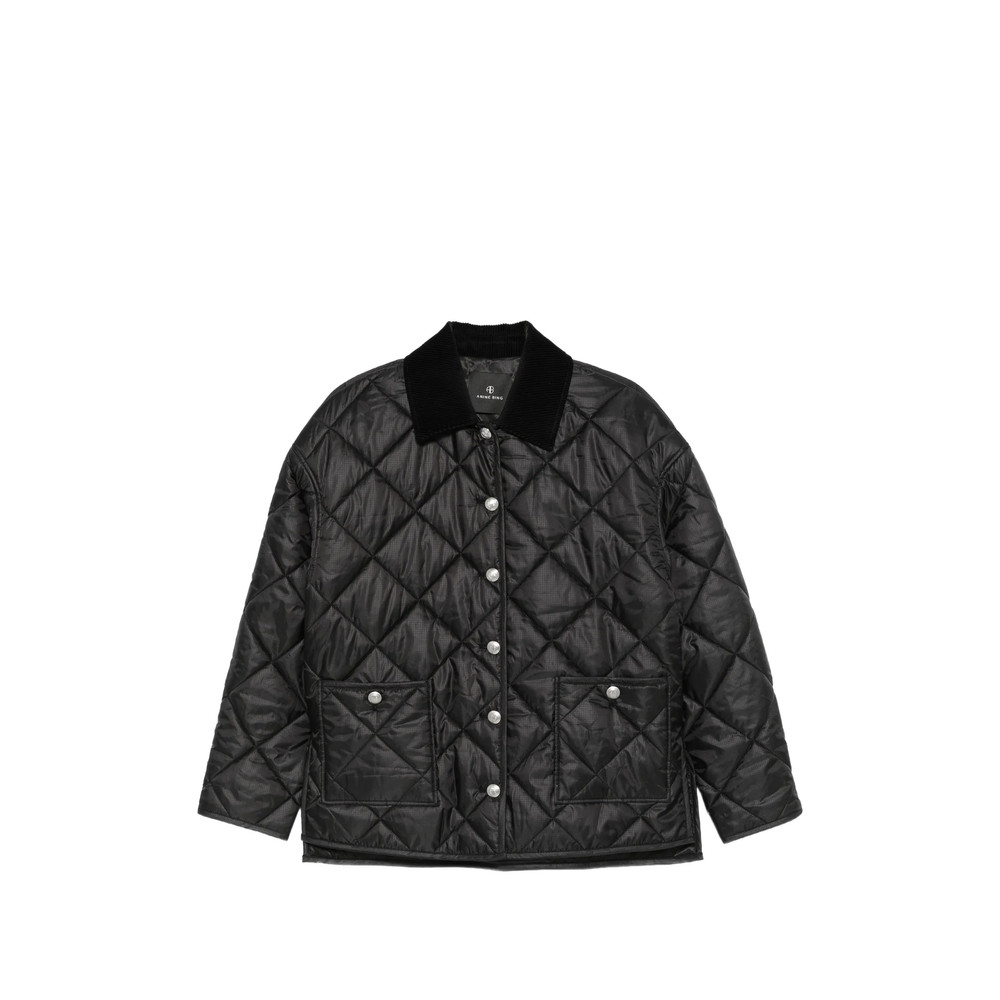 Anine Bing Luca Quilted Corduroy-collar Jacket