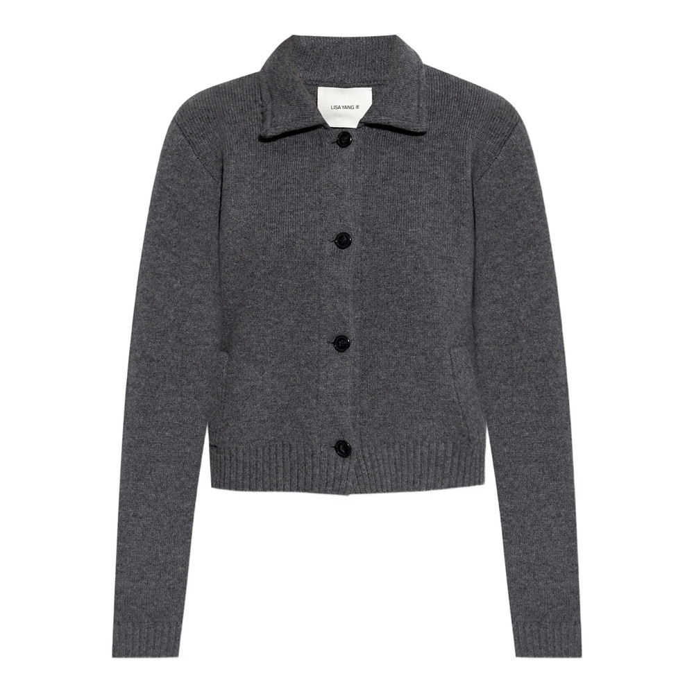 Lisa Yang Buttoned Ribbed Cardigan