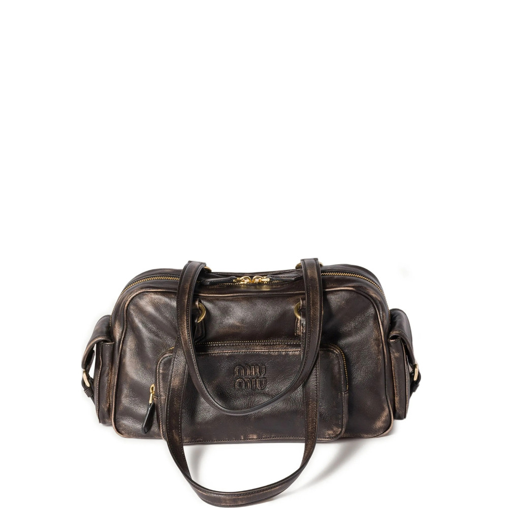Miu Miu Pocket Logo-embossed Tote Bag