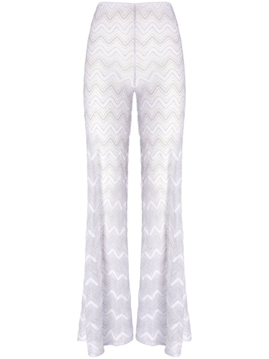 zigzag lamé trousers